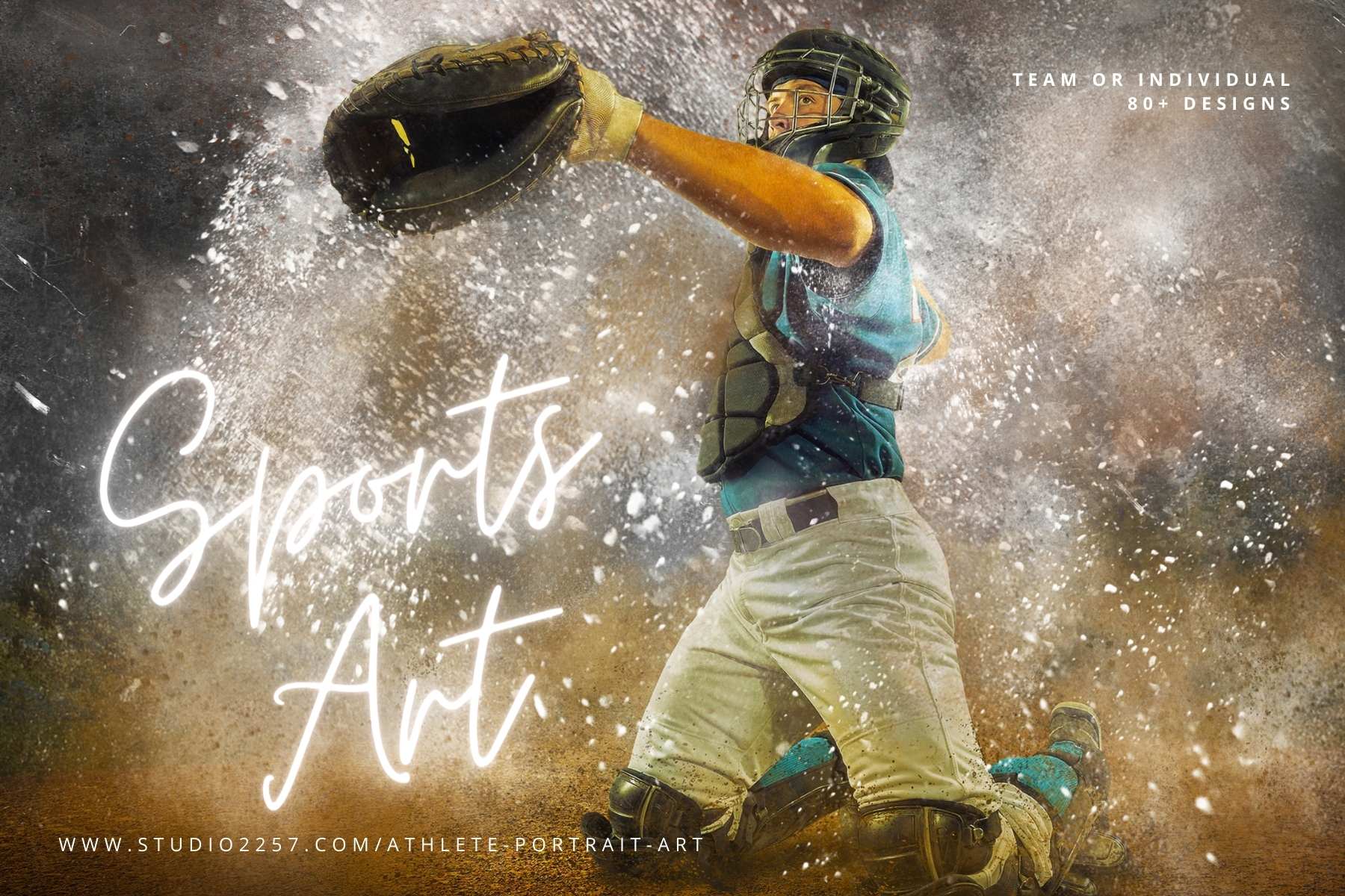 sports art postcard