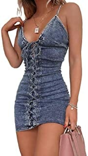 laceup mini dress