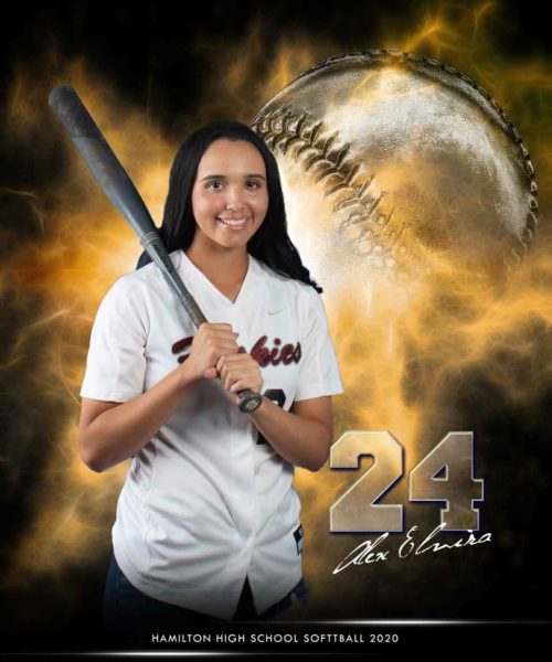 softball player card