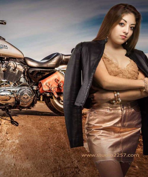 Studio2257-portrait-mesa-high-school-girl-leather-jacket-harley-davidson-motorcycle-2